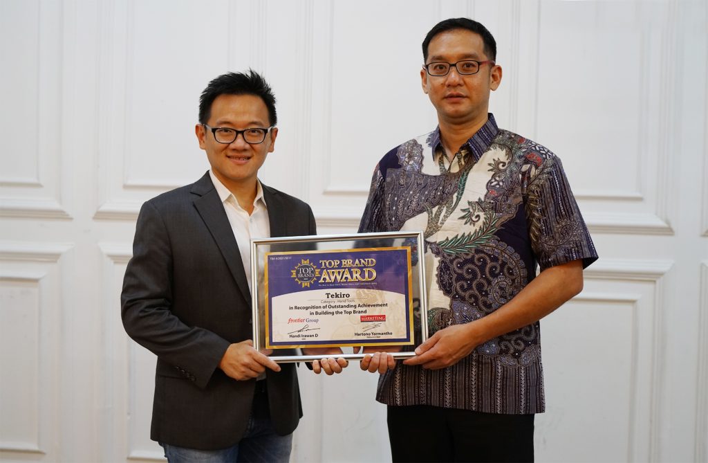Tekiro Raih Top Brand 2021